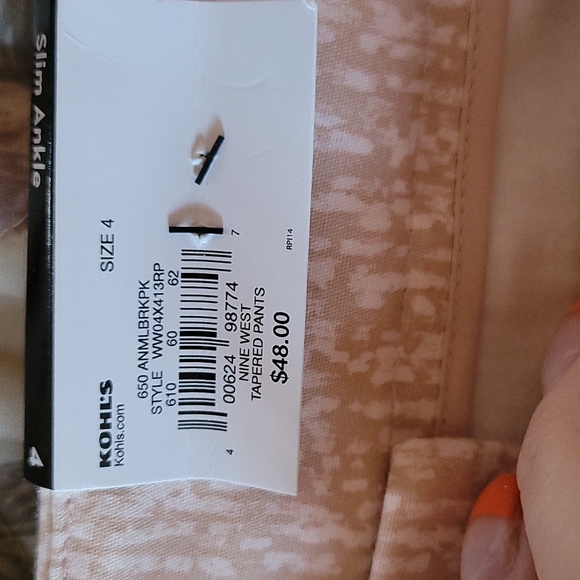 🆕️🎈Nine West Women's Slim Ankle High-rise Pants Size 4 - Picture 9 of 9
